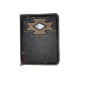 Ariat Bi Fold Flip Case Wallet Distressed Dark Brown A3519644