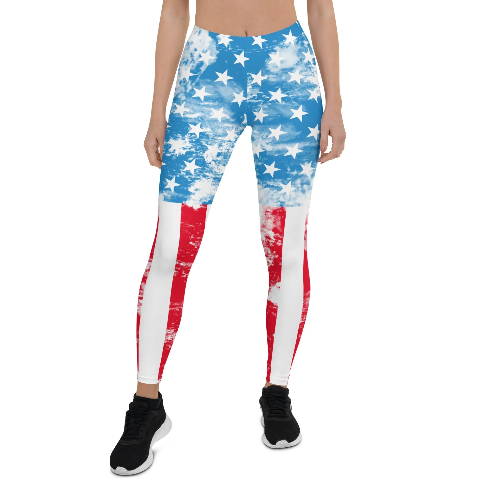 Artsy American Flag Leggings