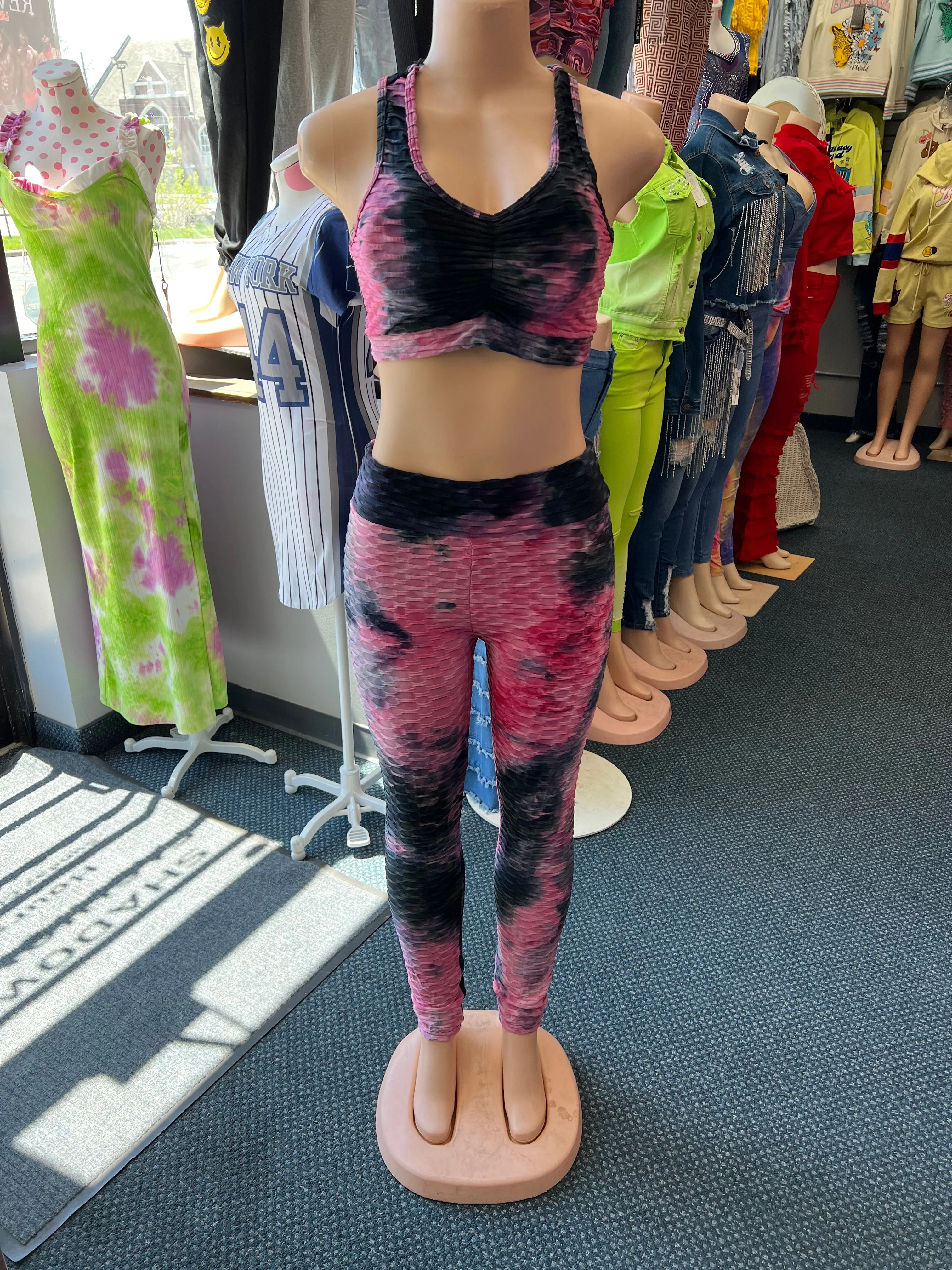 BAD AND BOUJEE TYE DYE LEGGINGS SETS