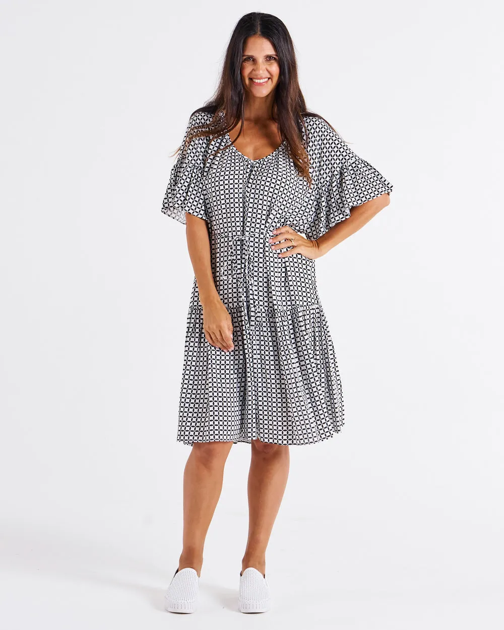 Betty Basics Bella Dress Geo Print