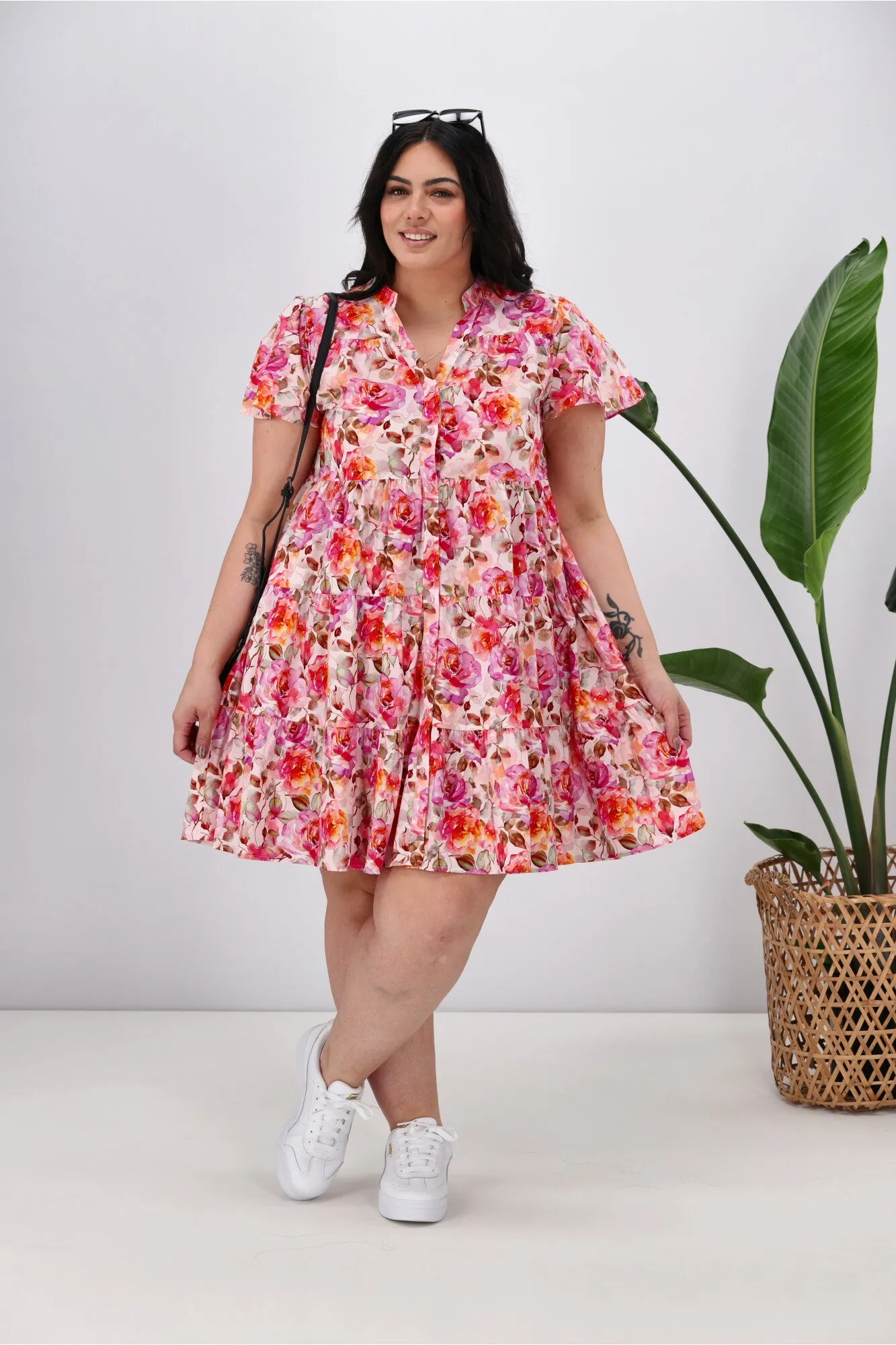 Boho Australia Bertie Dress Pink Floral