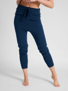 Cashmere "Chill pants" - mountain blue