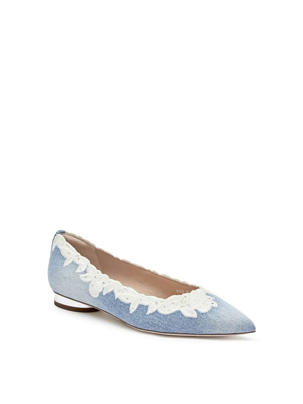 Charming Denim Lace Flat