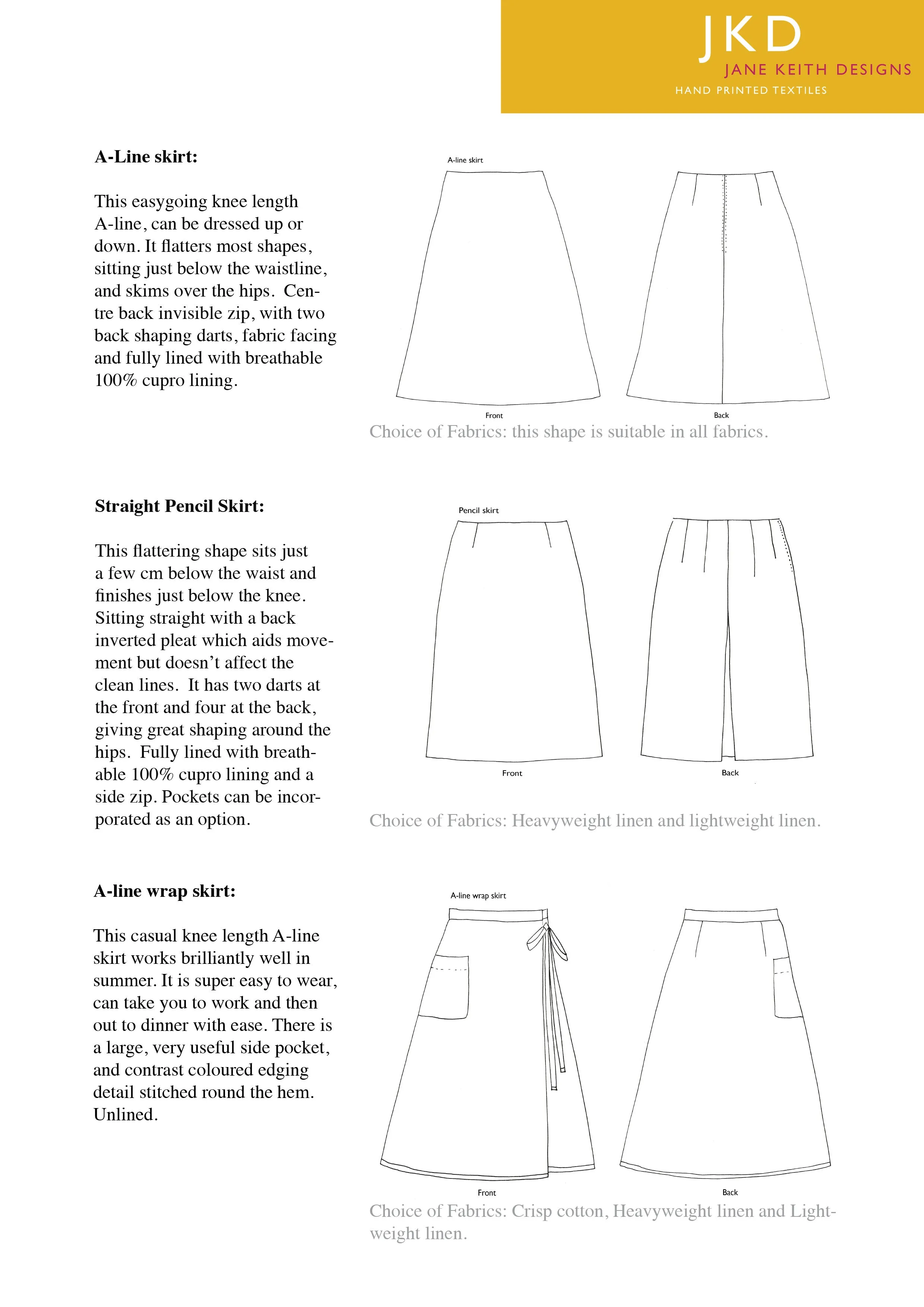 'Chevrons Low' Blanket wool skirt