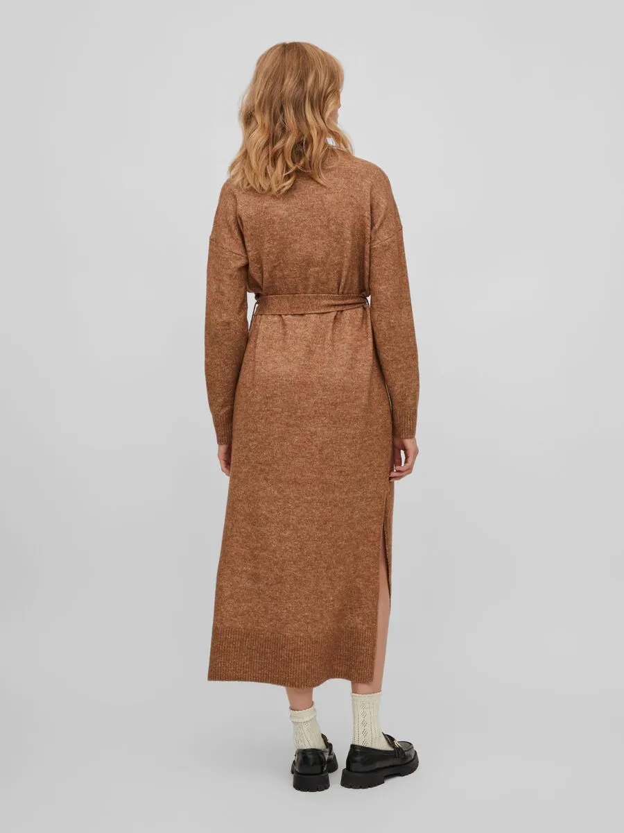 Cilia Long Knit Dress (Toasted Coconut)