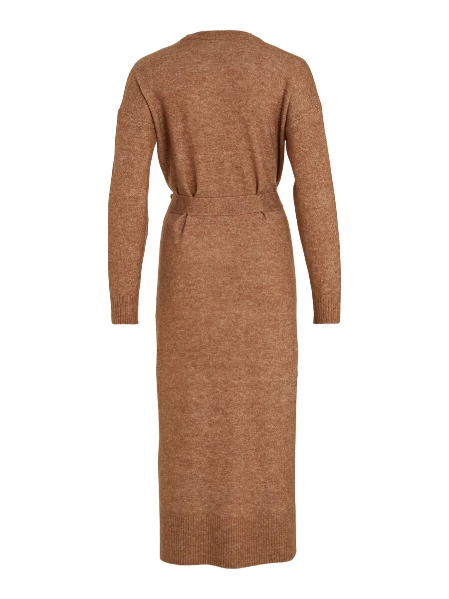 Cilia Long Knit Dress (Toasted Coconut)