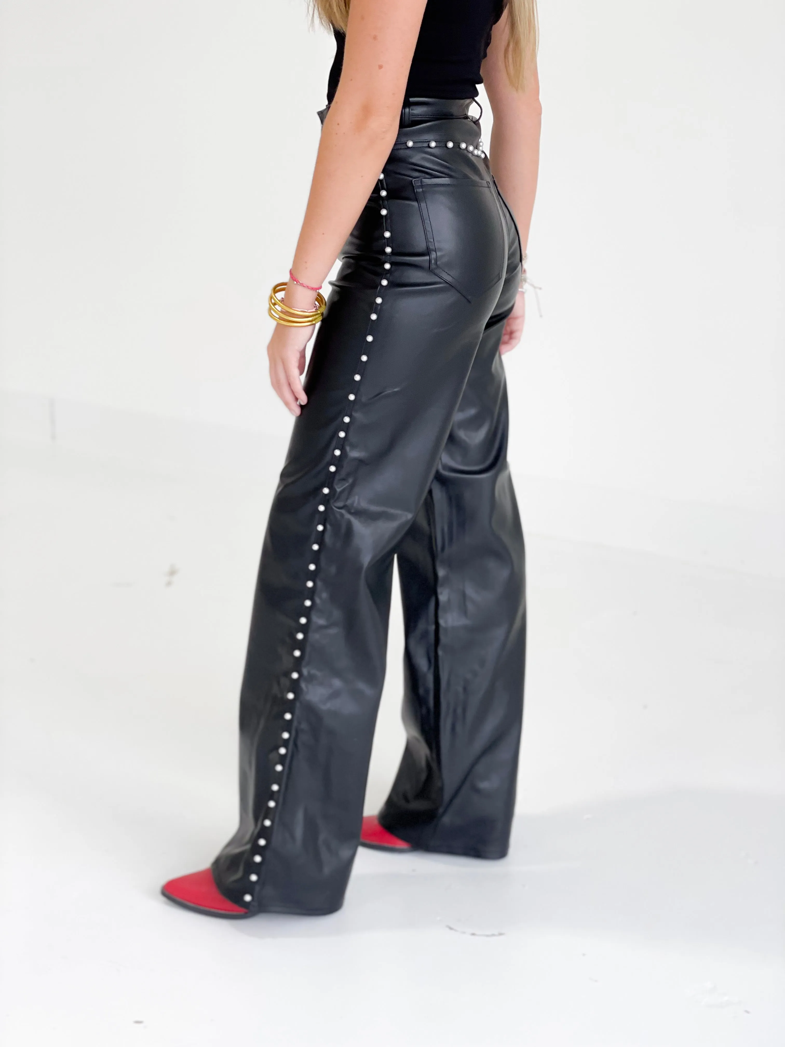 Croft Leather/Pearl Pant