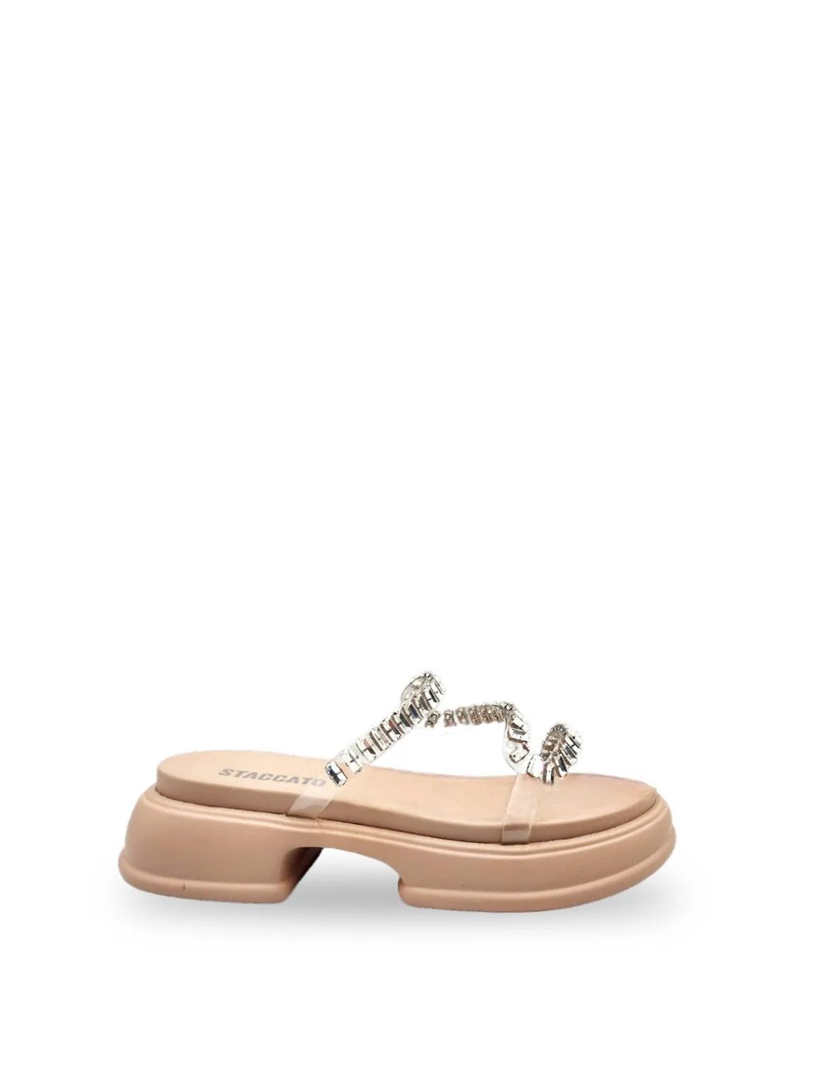 Crystal Strappy Easi Flat Sandals