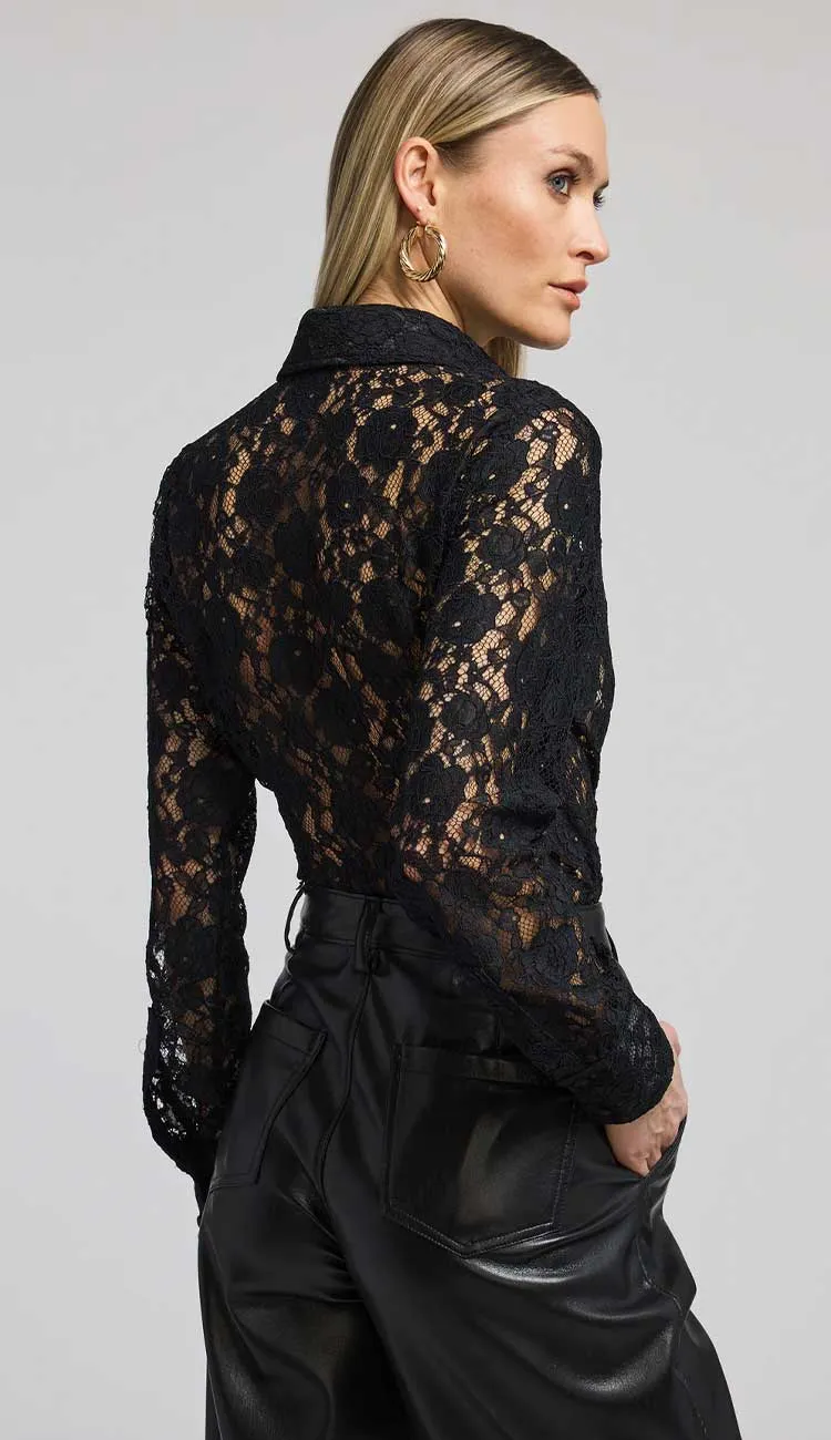 Delania Lace Blouse Black