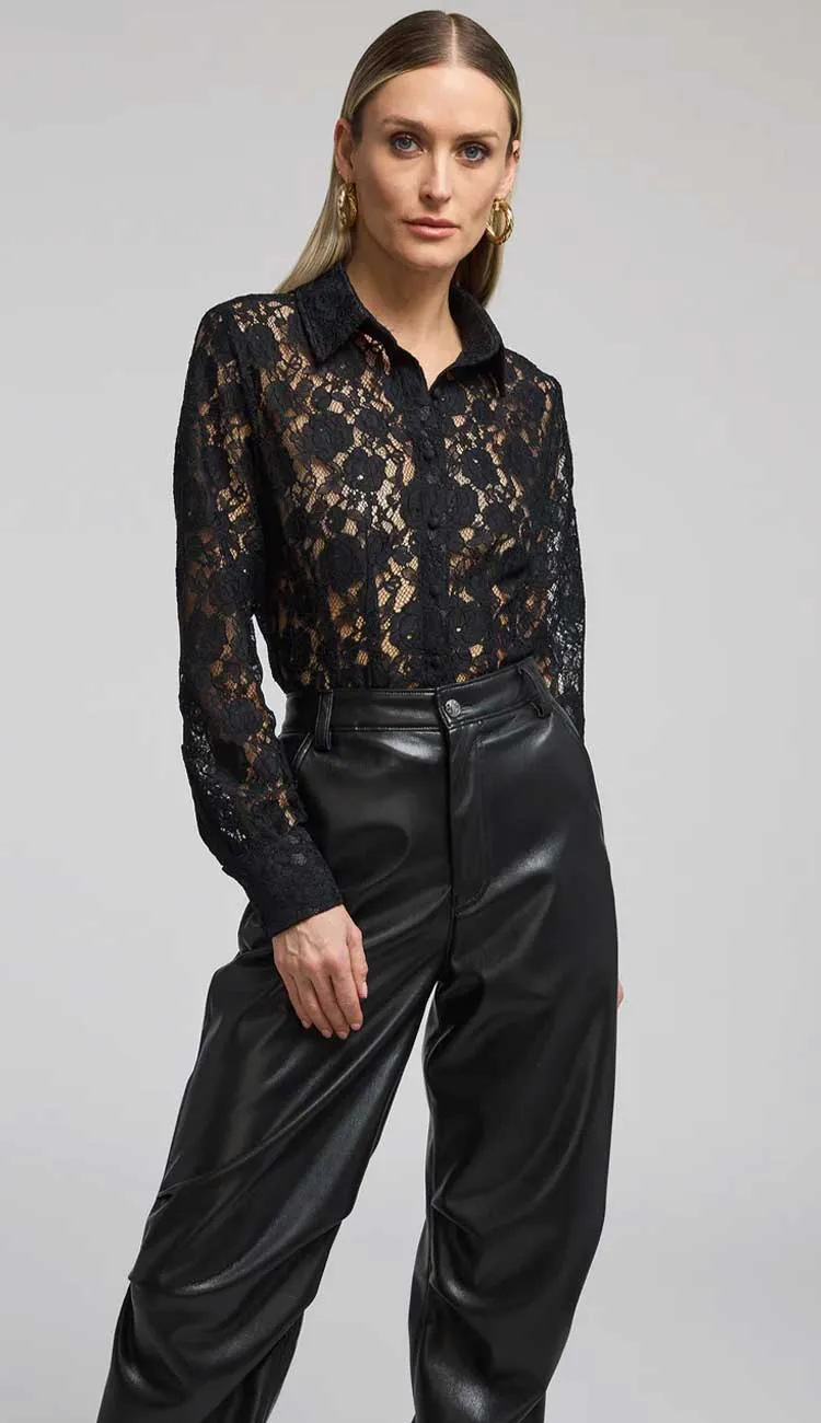 Delania Lace Blouse Black