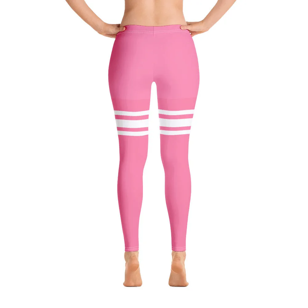 ELEVATED ESSENTIALS, SLIM AND SCULPT LEGGING THIGH HIGH HOT PINK