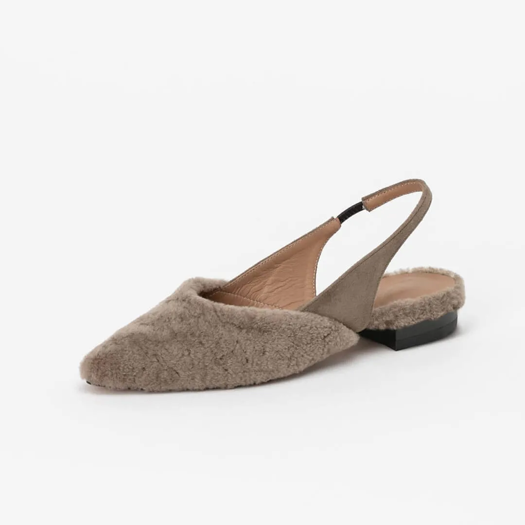 ERICA - soft fur flats