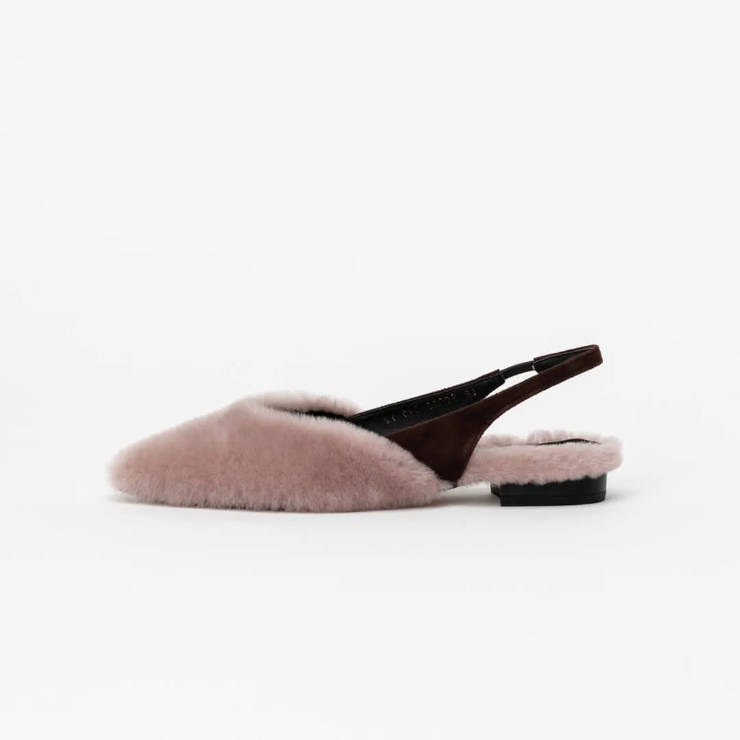 ERICA - soft fur flats