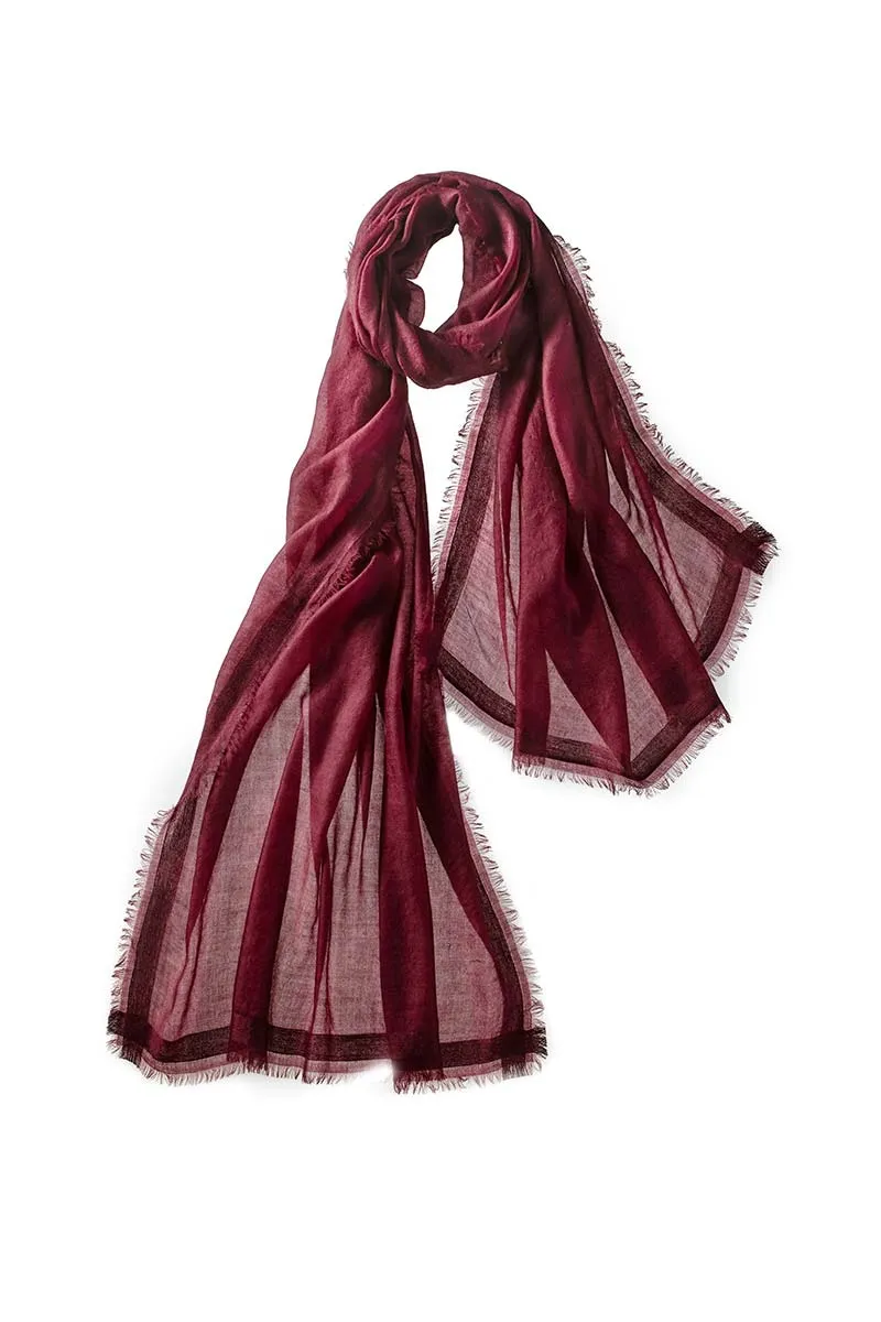 Finezza Scarf - Claret