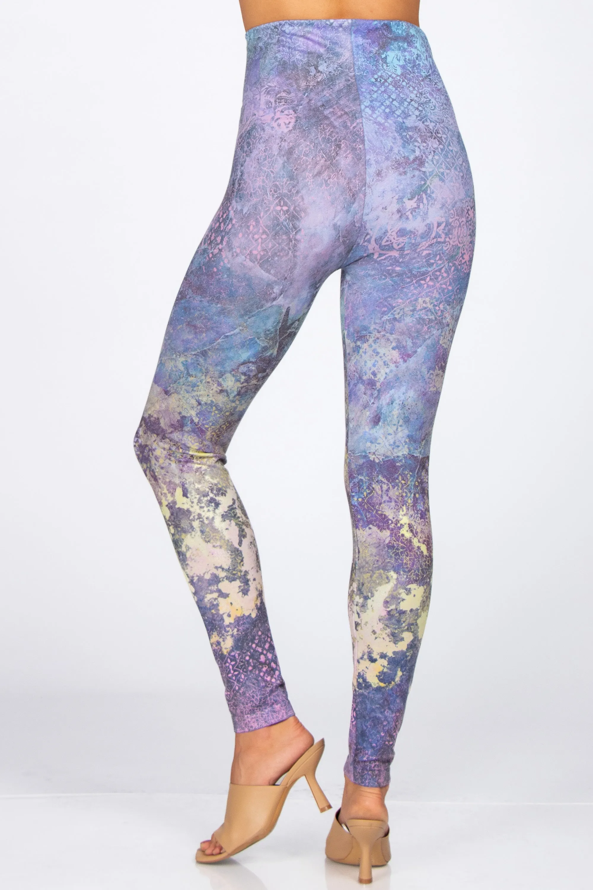 Gilded Sapphire Printed Leggings