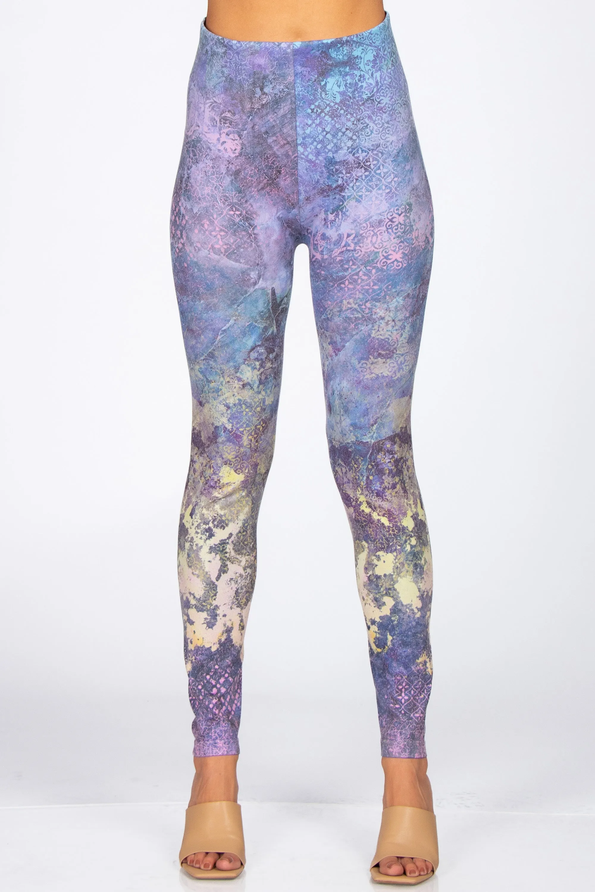 Gilded Sapphire Printed Leggings