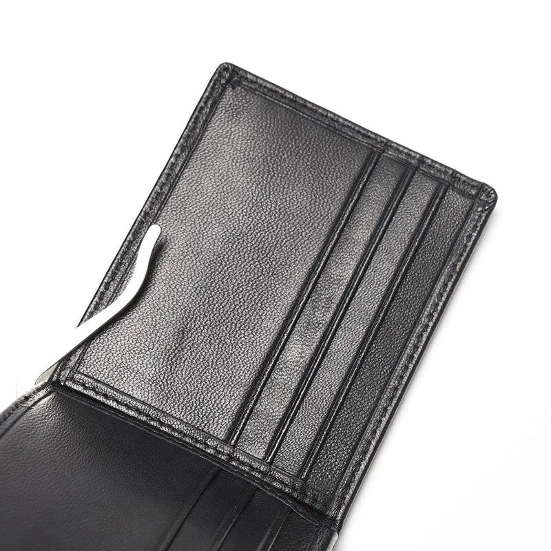 Giulio Ultra Slim Sheepskin Leather Wallet With Money Clip