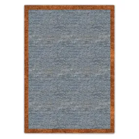 Grey with hazelnut border kilim