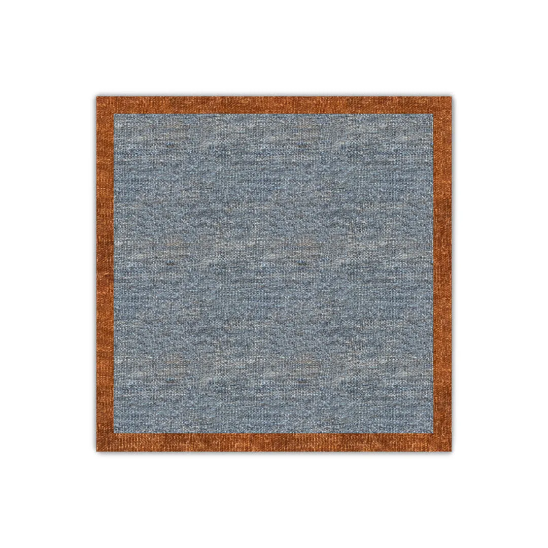 Grey with hazelnut border kilim