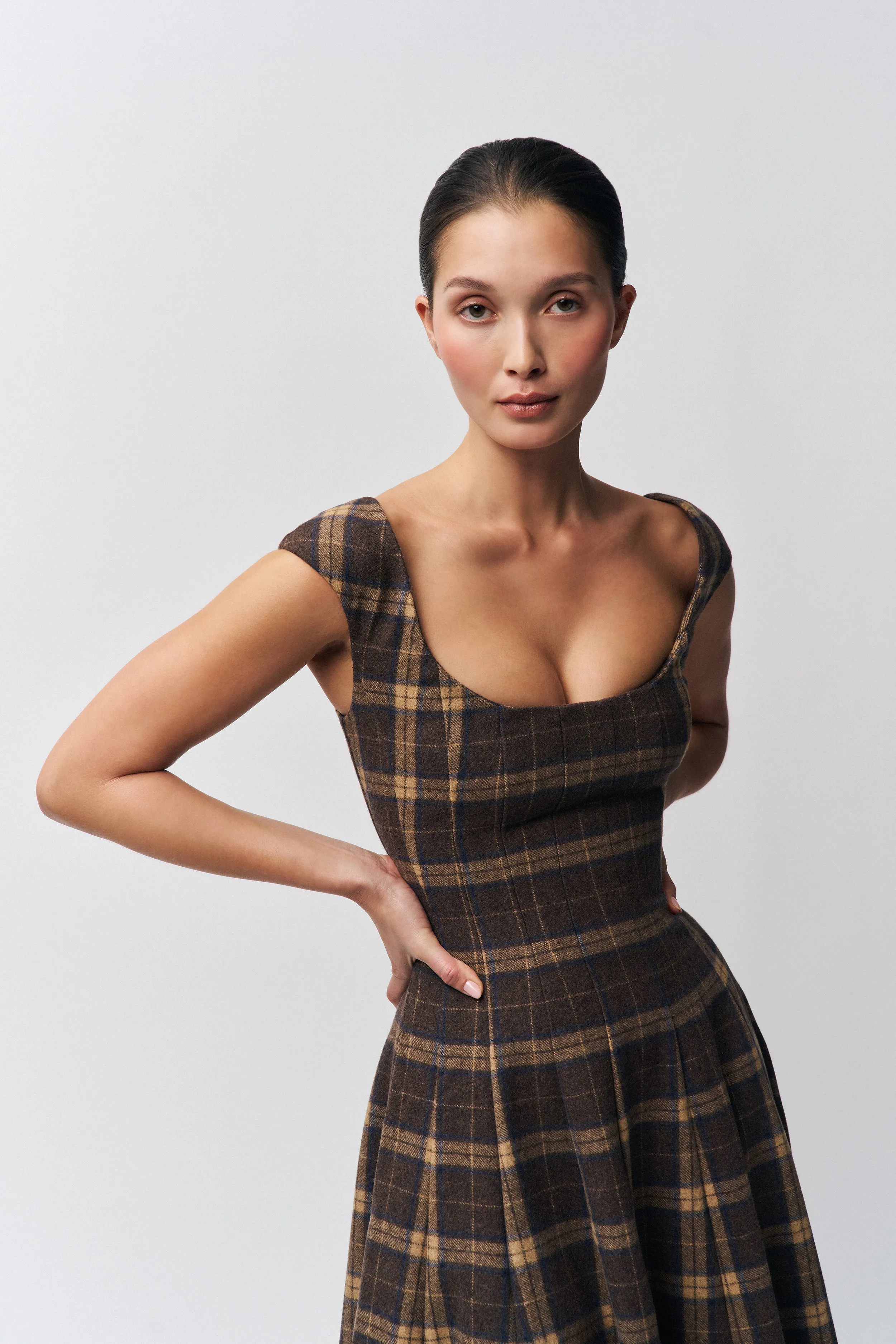 Leila Tartan Dress