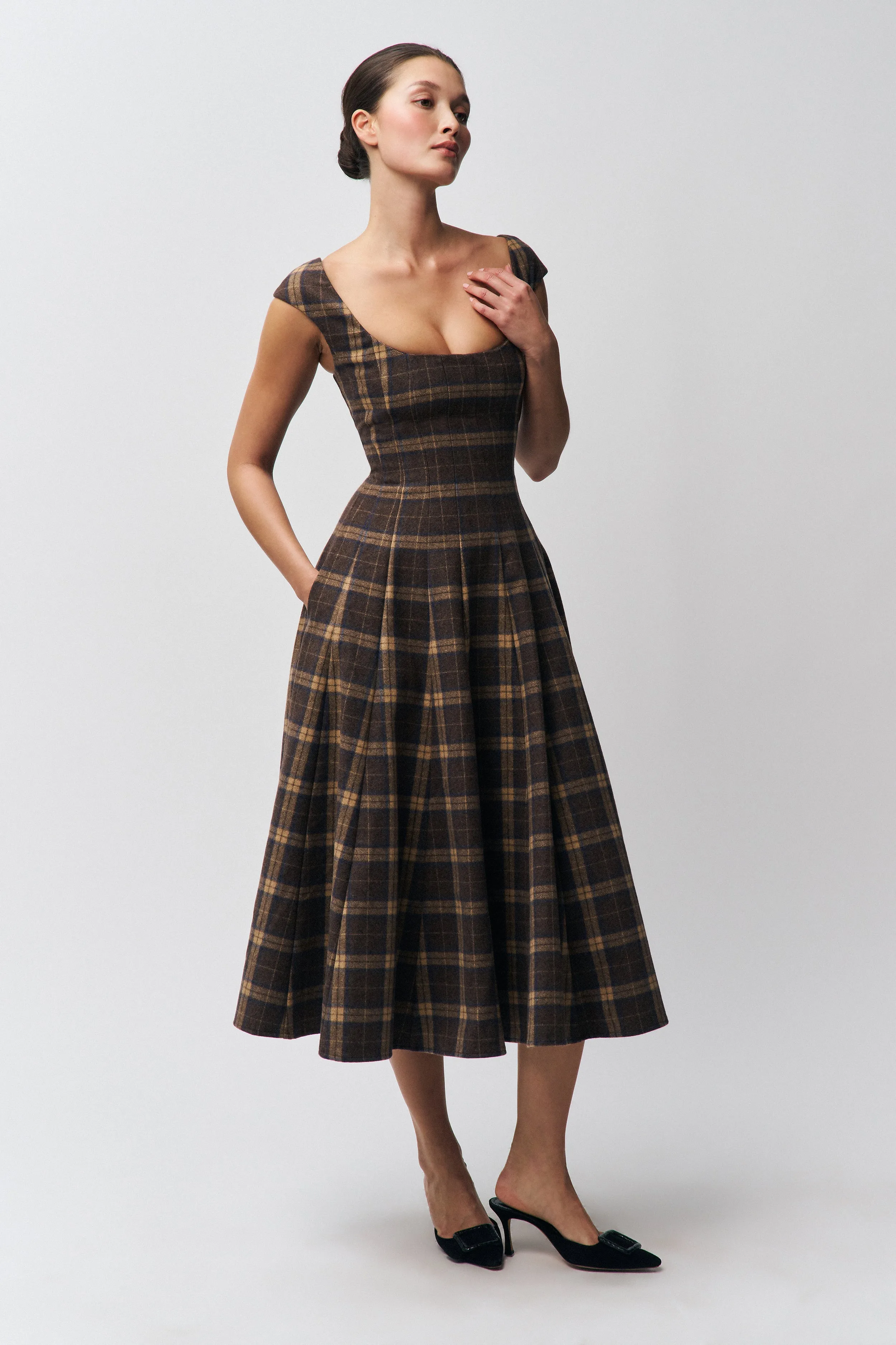 Leila Tartan Dress