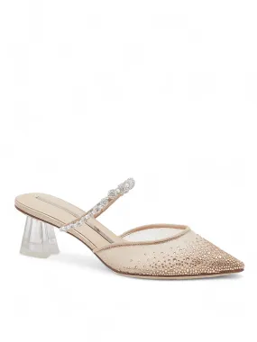 Love In Paradise Glistening Mesh Mules