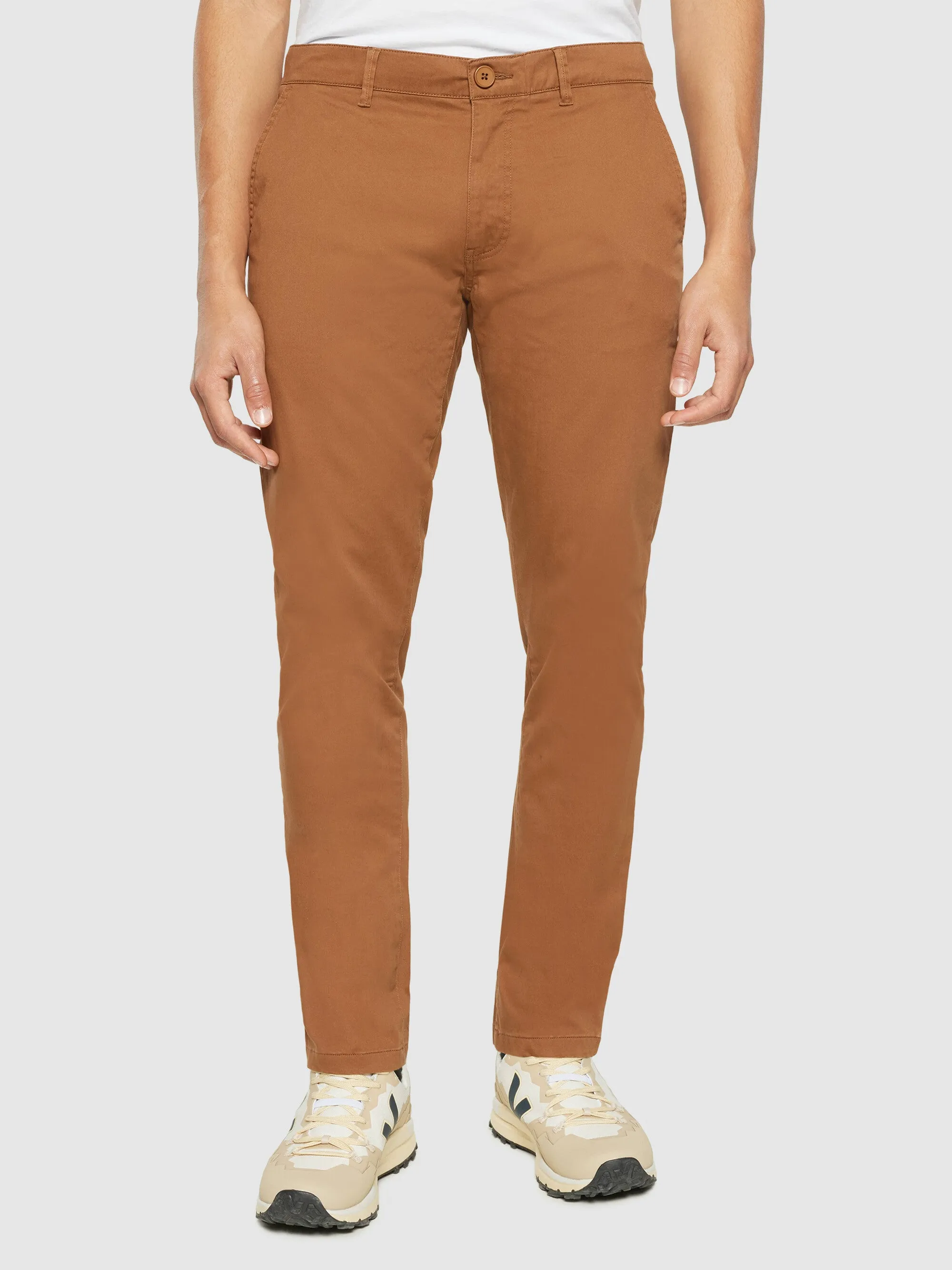 LUCA slim twill chino pants - Dachshund