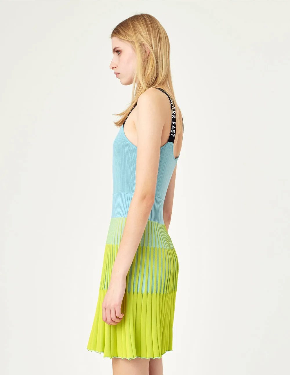 MARK FAST Gradient Sleeveless Knitted A-line Dress