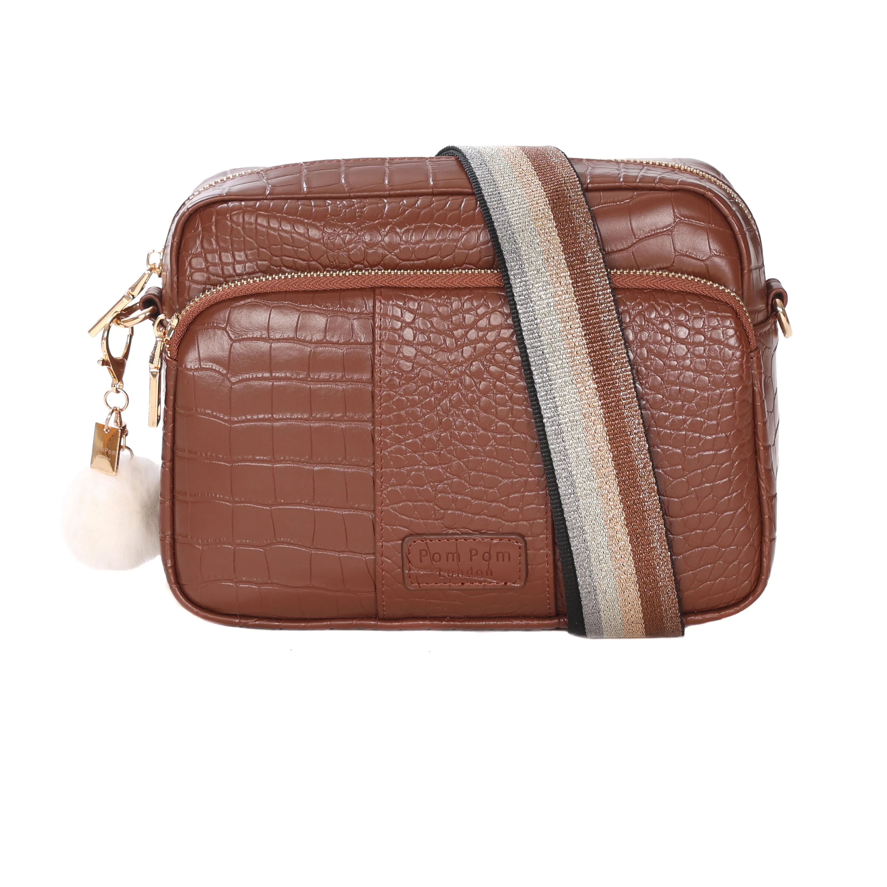 Mayfair Plus Bag Croc Chestnut & Accessories