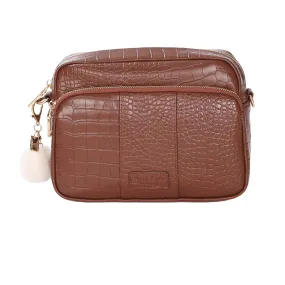 Mayfair Plus Bag Croc Chestnut & Accessories