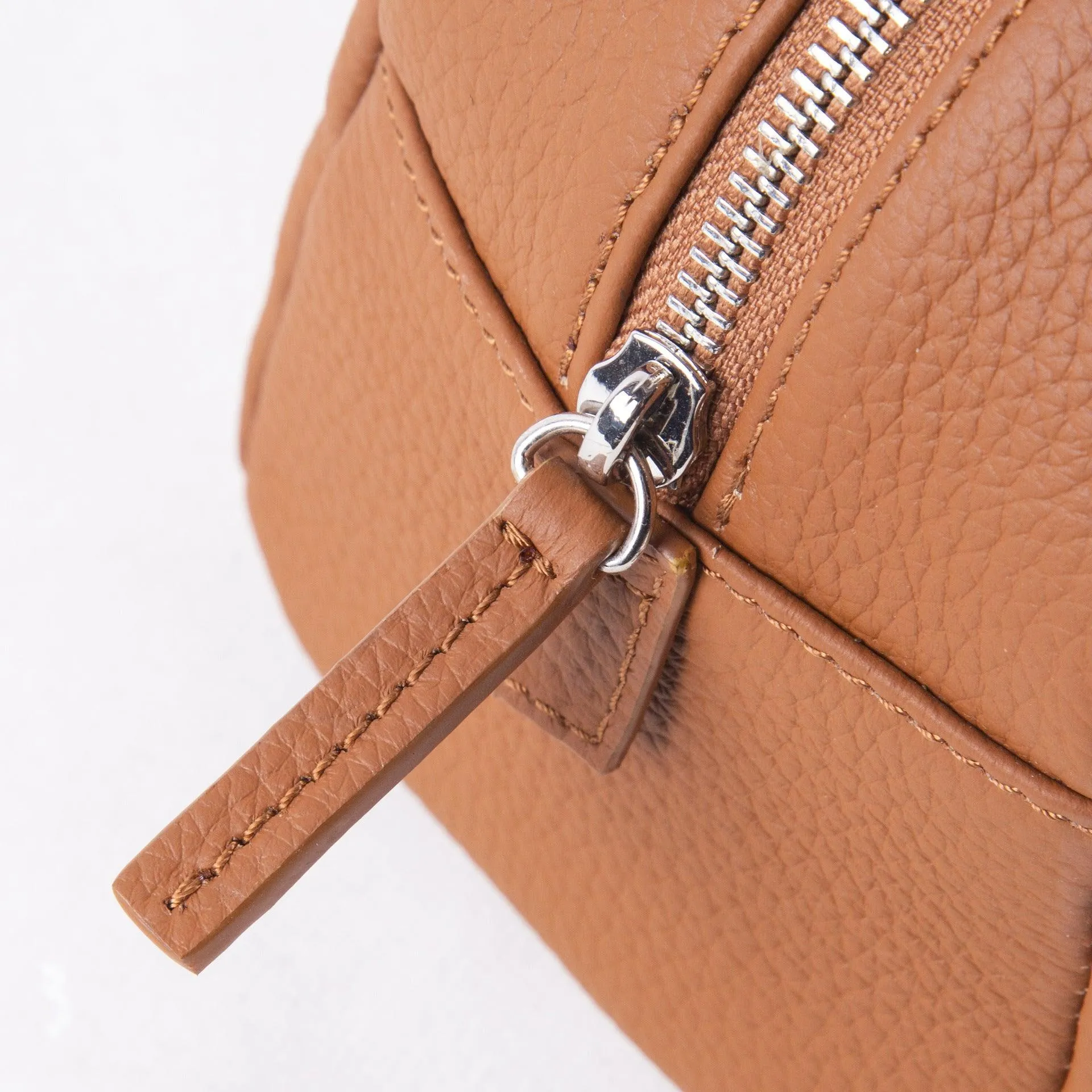 Minimalist Shell-shaped Leather Shoulder Bag, Women's Crescent Bag, Leather Party Bag