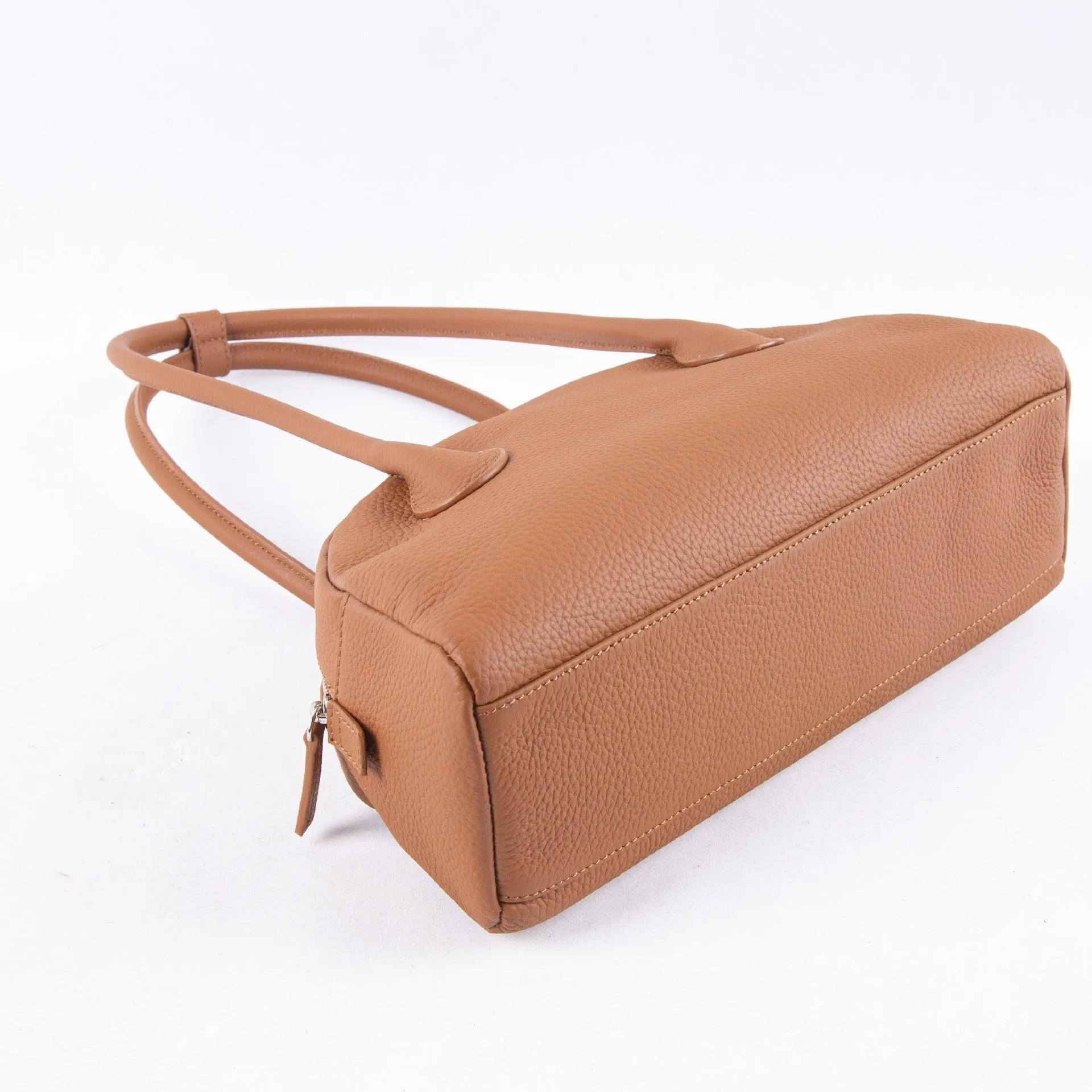 Minimalist Shell-shaped Leather Shoulder Bag, Women's Crescent Bag, Leather Party Bag