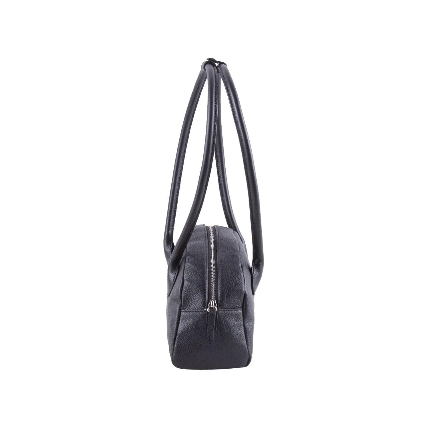 Minimalist Shell-shaped Leather Shoulder Bag, Women's Crescent Bag, Leather Party Bag