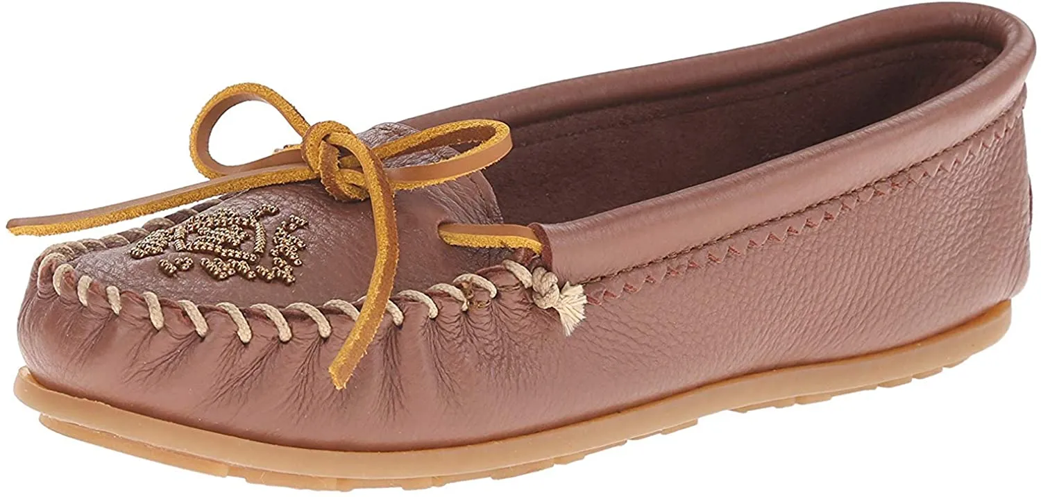 Minnetonka Women's Deerskin Beaded Moccasin