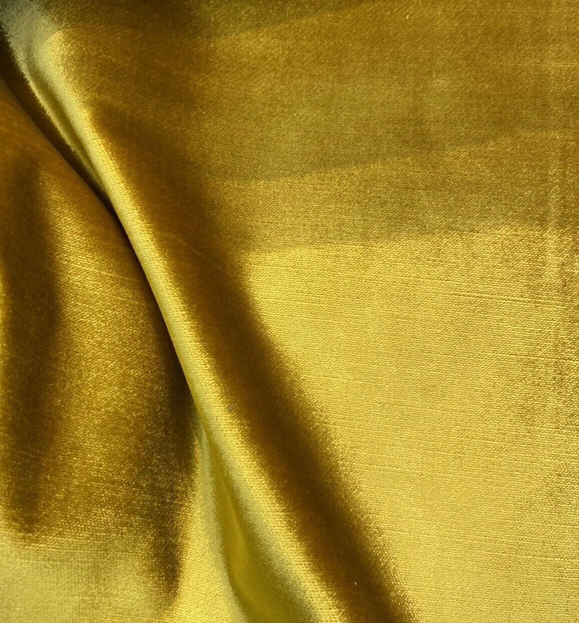 NEW Designer Made In Belgium Upholstery Velvet Fabric- Mustard Yellow