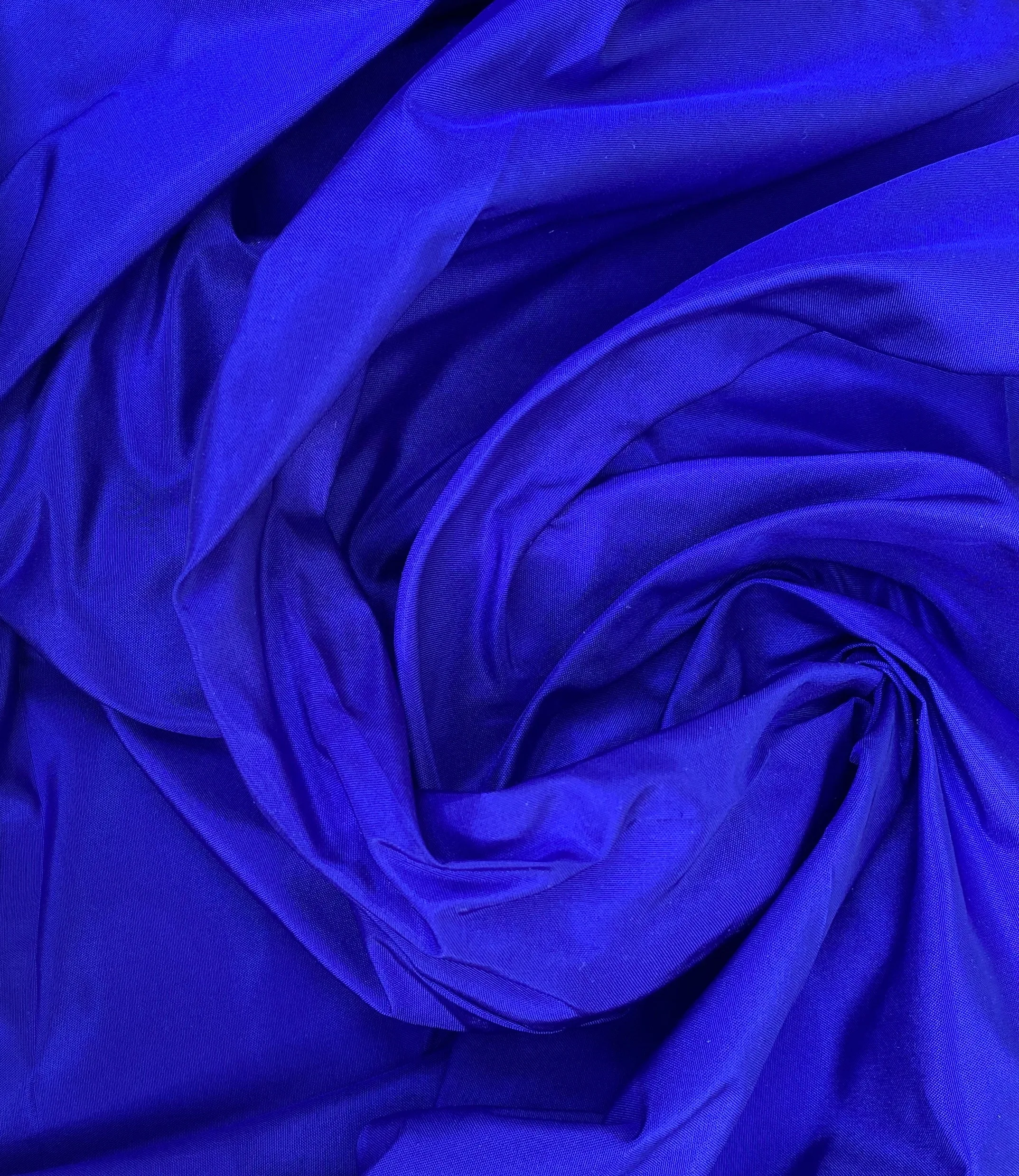 NEW Lady Lisa 100% Silk Taffeta Fabric - Solid Royal Blue