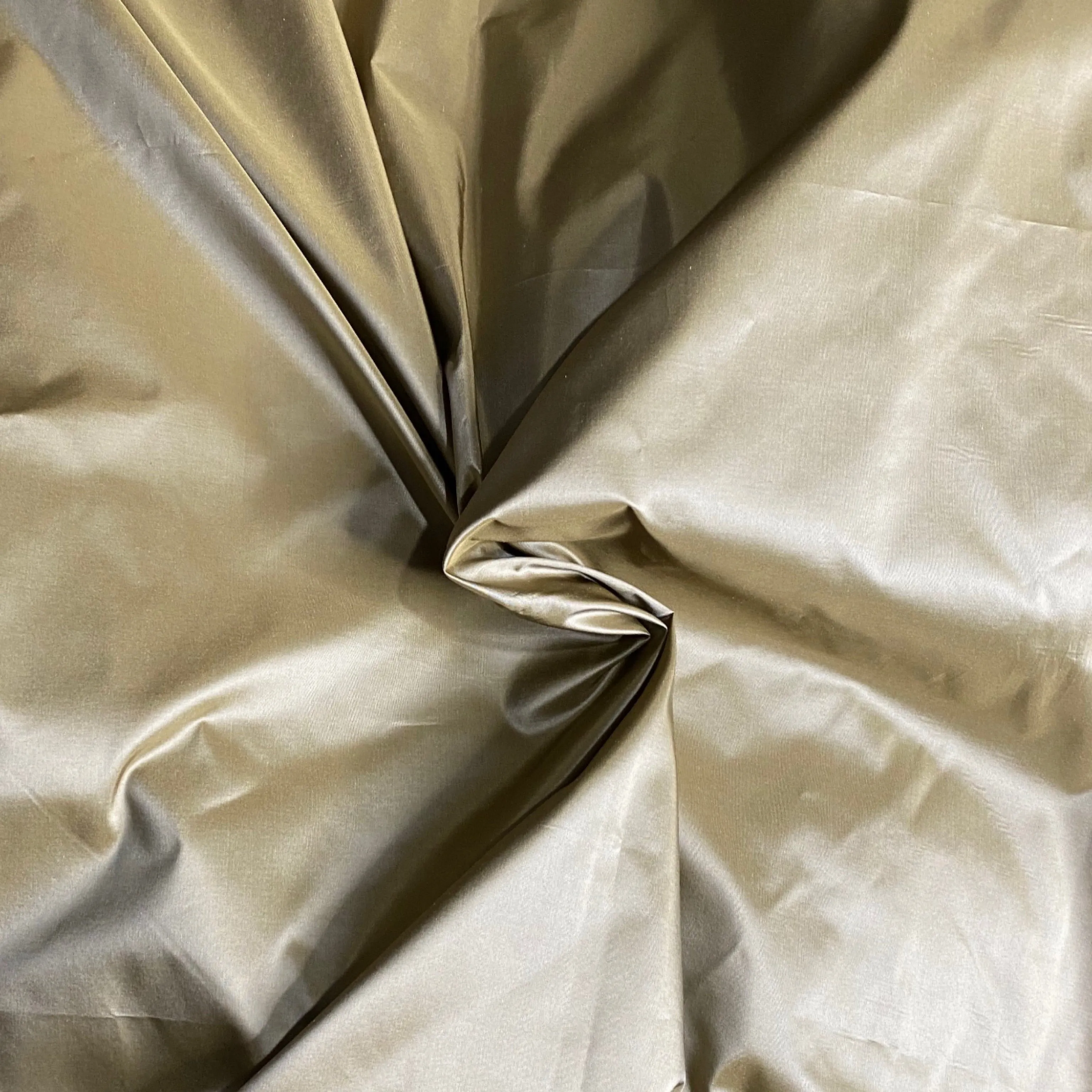 NEW Lady Lisa Designer 100% Silk Taffeta Fabric Solid Light Old Gold