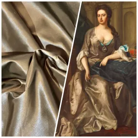 NEW Lady Lisa Designer 100% Silk Taffeta Fabric Solid Old Gold