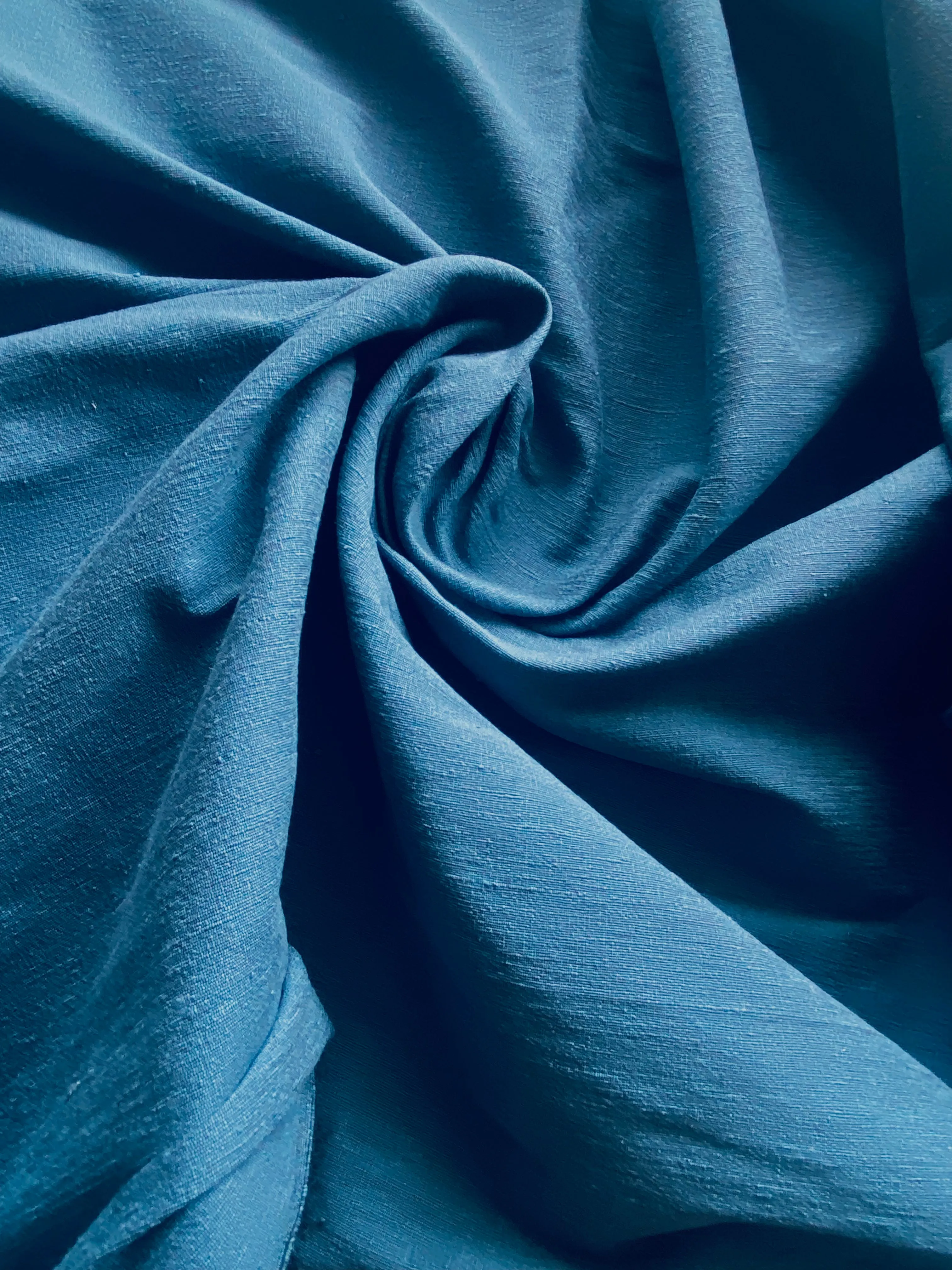 NEW Prince Jericho 100% Raw Silk Fabric - Solid Cornflower Blue