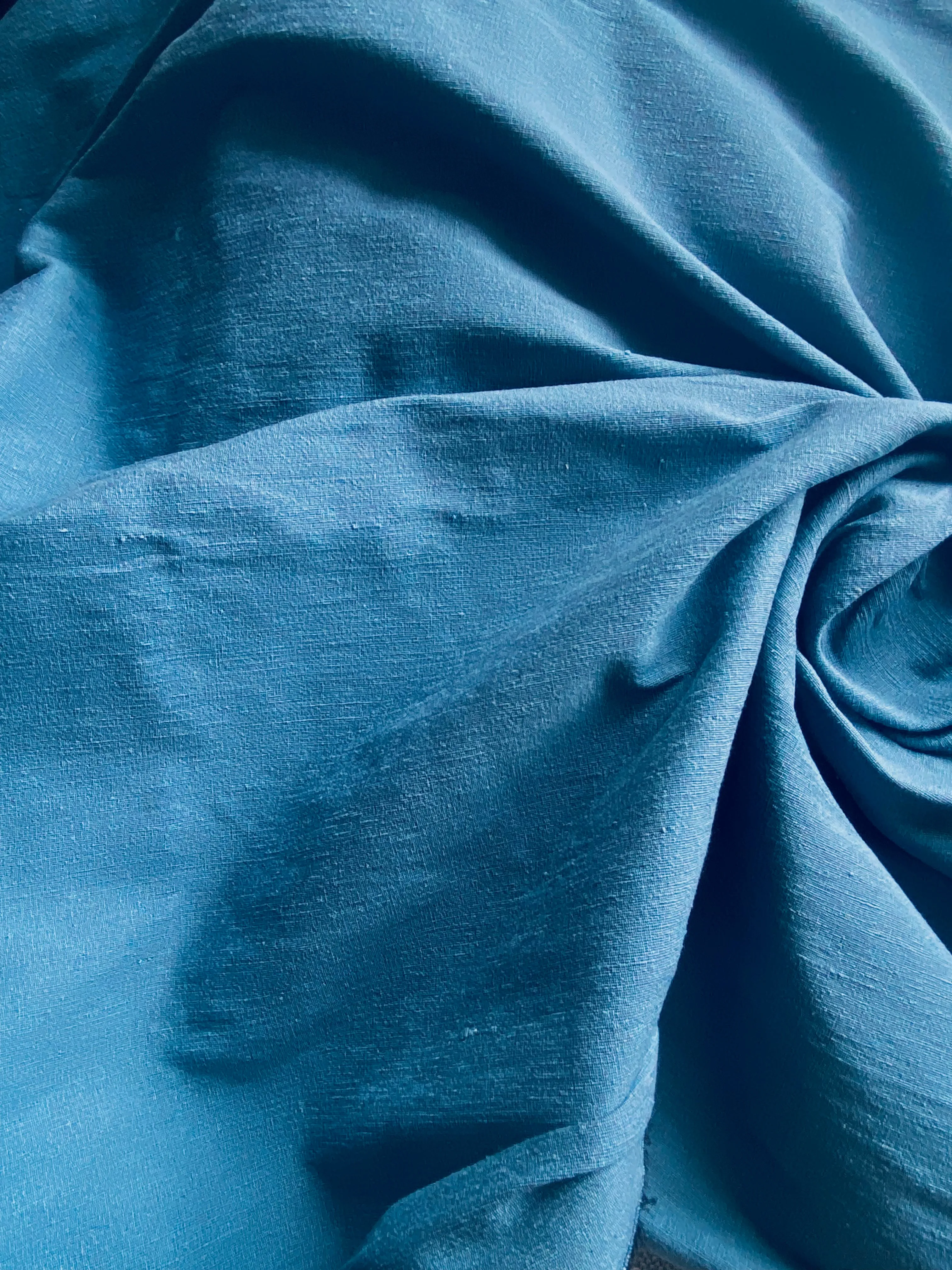 NEW Prince Jericho 100% Raw Silk Fabric - Solid Cornflower Blue