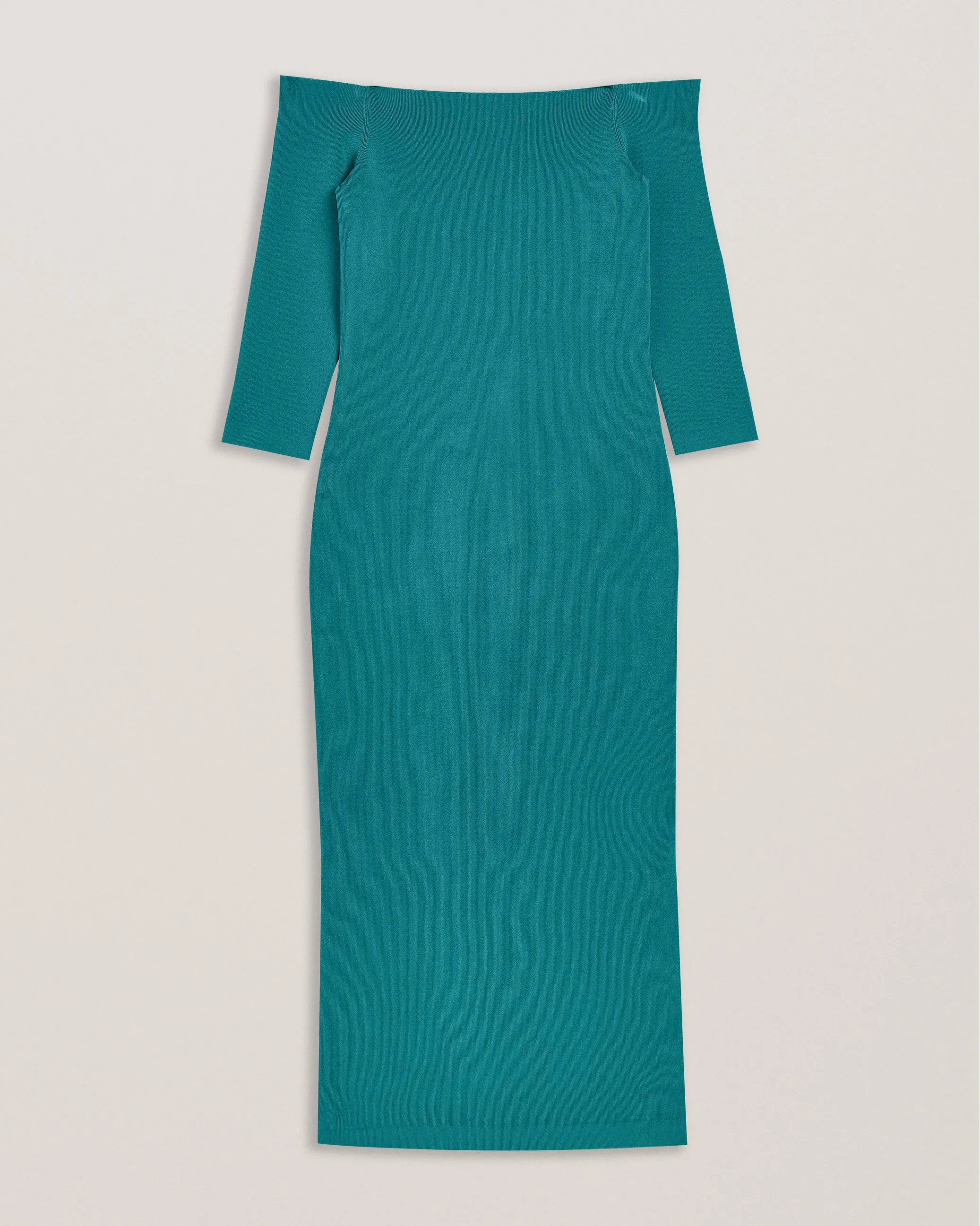 Ovvett Bodycon Bardot Dress Green