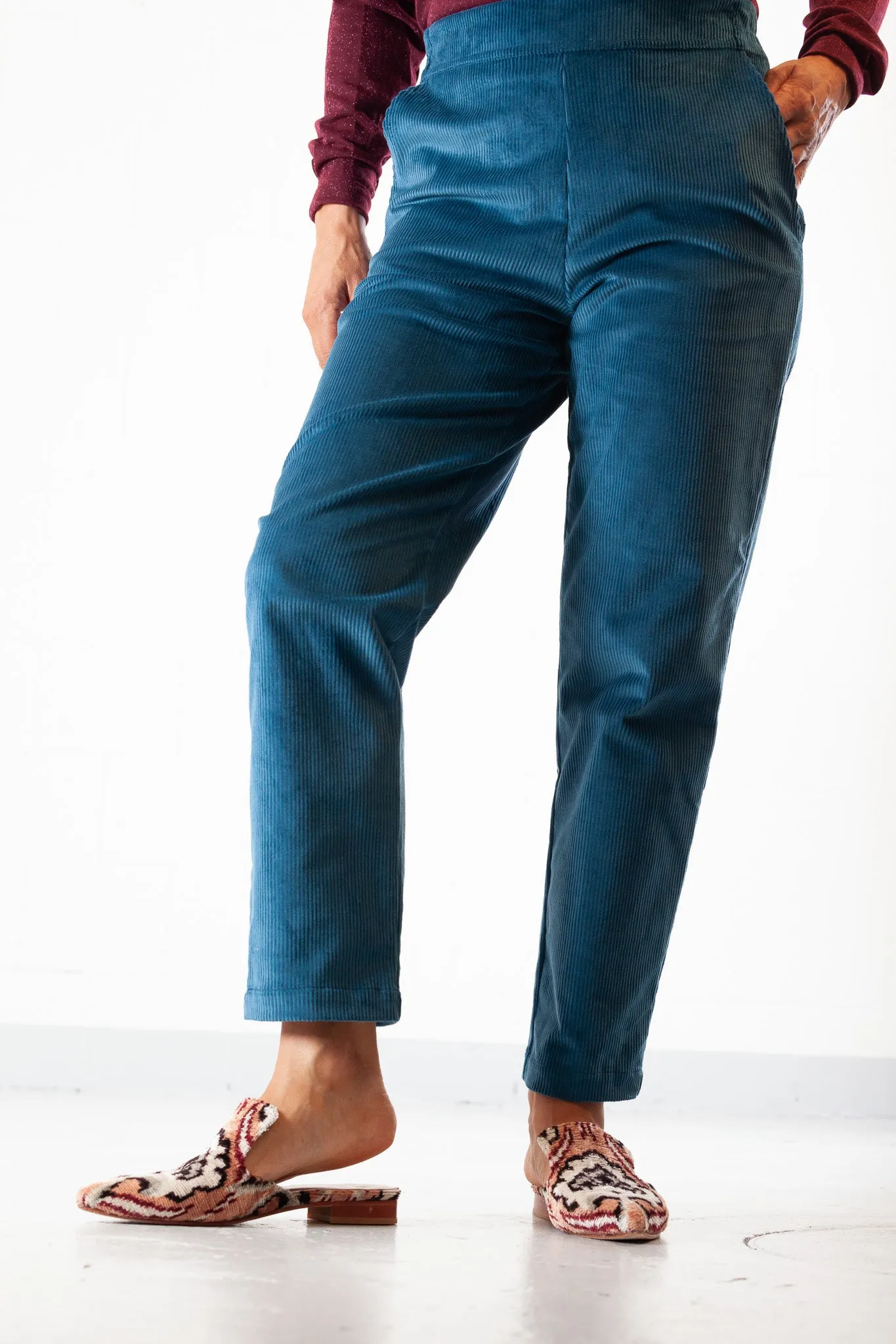 Petrolio Velvet Pants