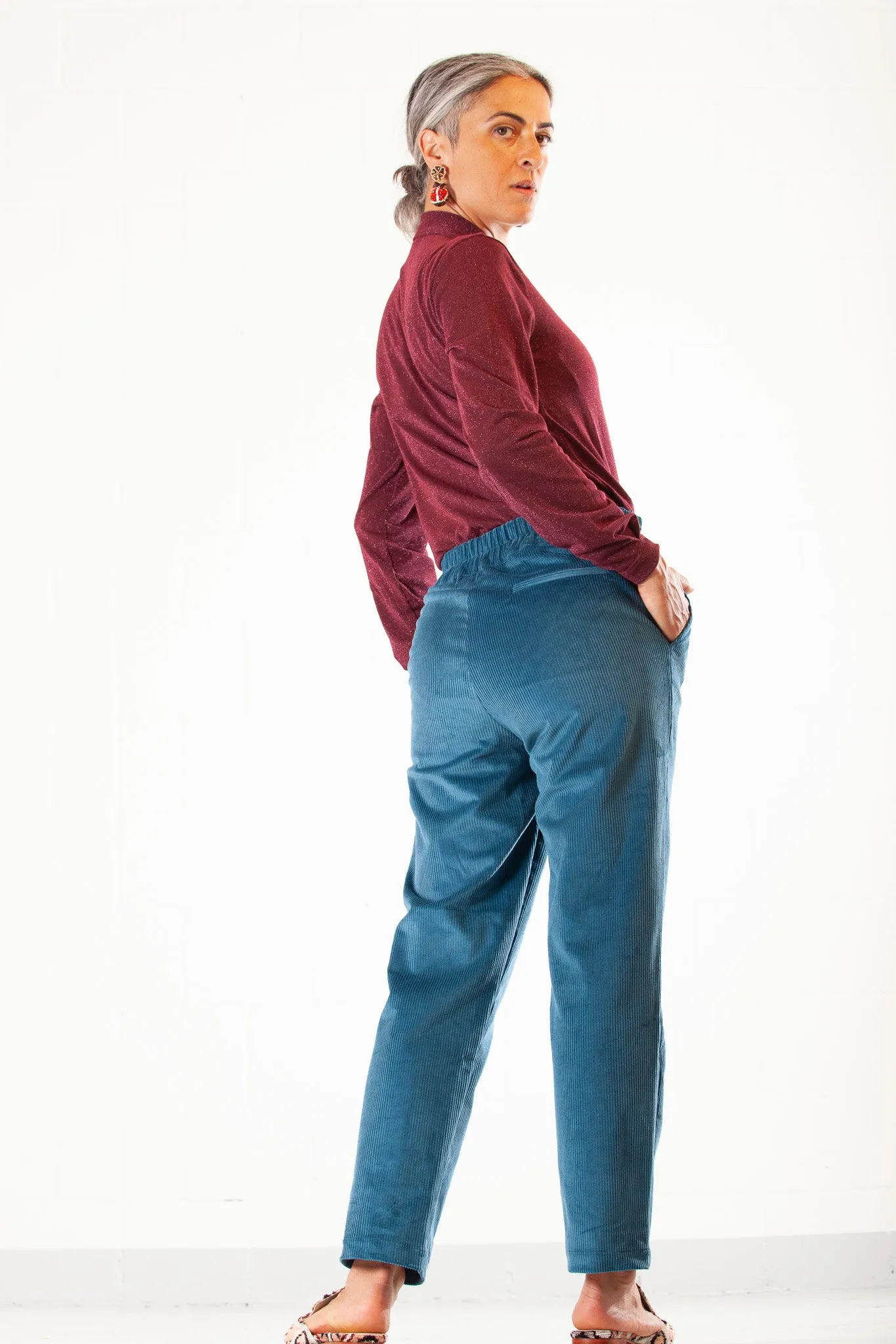 Petrolio Velvet Pants