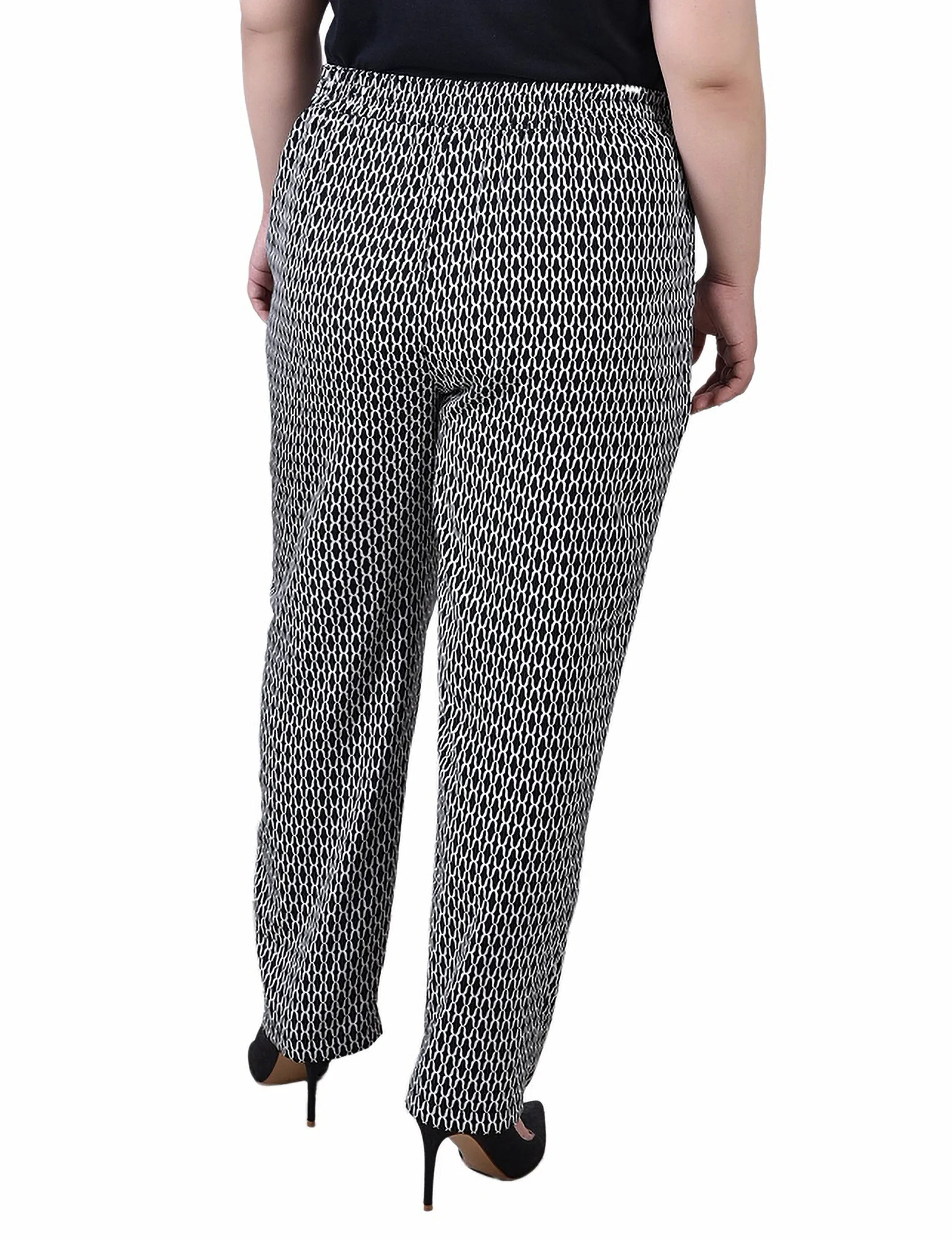 Plus Size Slim Leg Pull On Pant