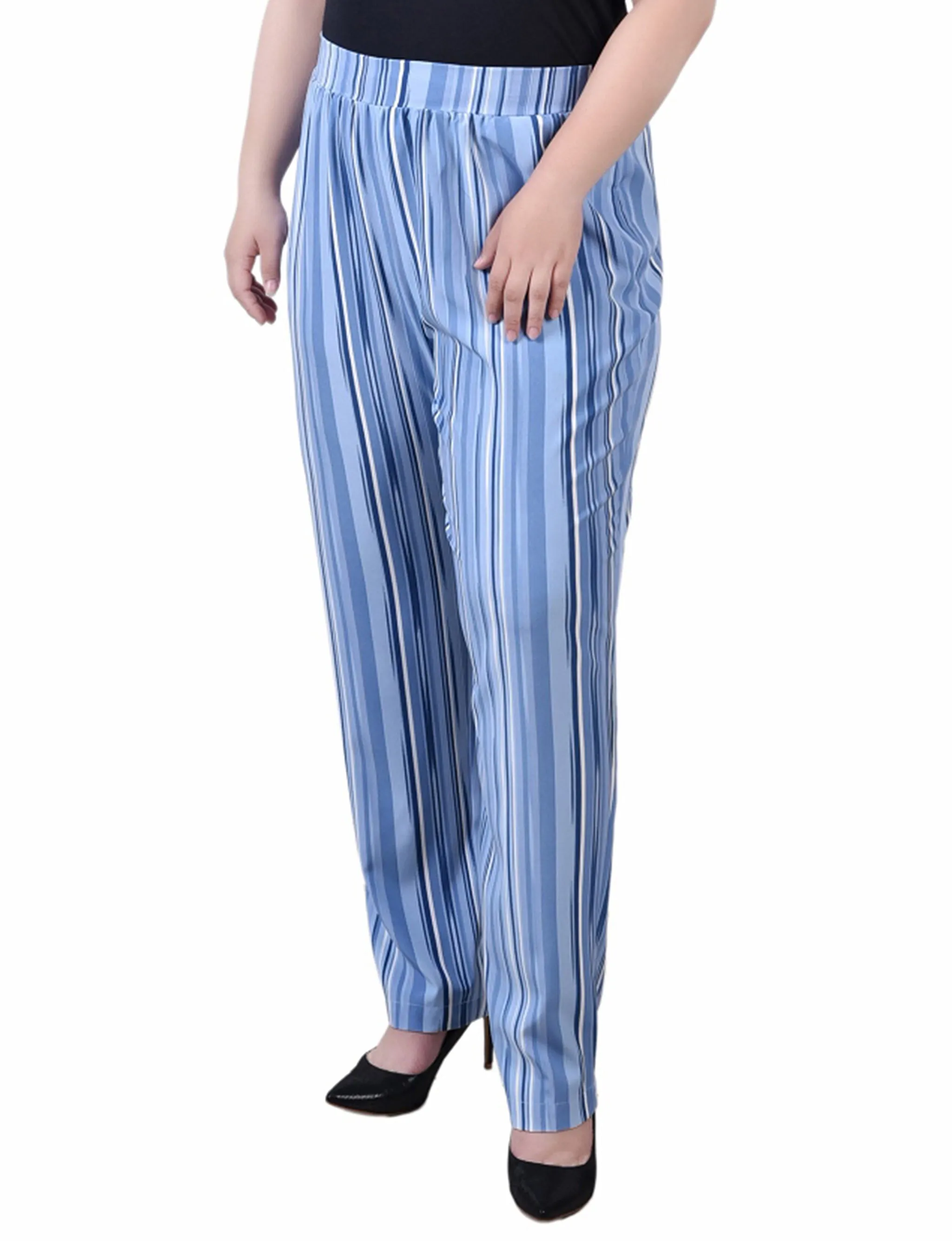 Plus Size Slim Leg Pull On Pant