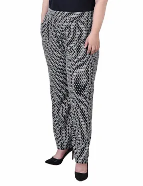 Plus Size Slim Leg Pull On Pant