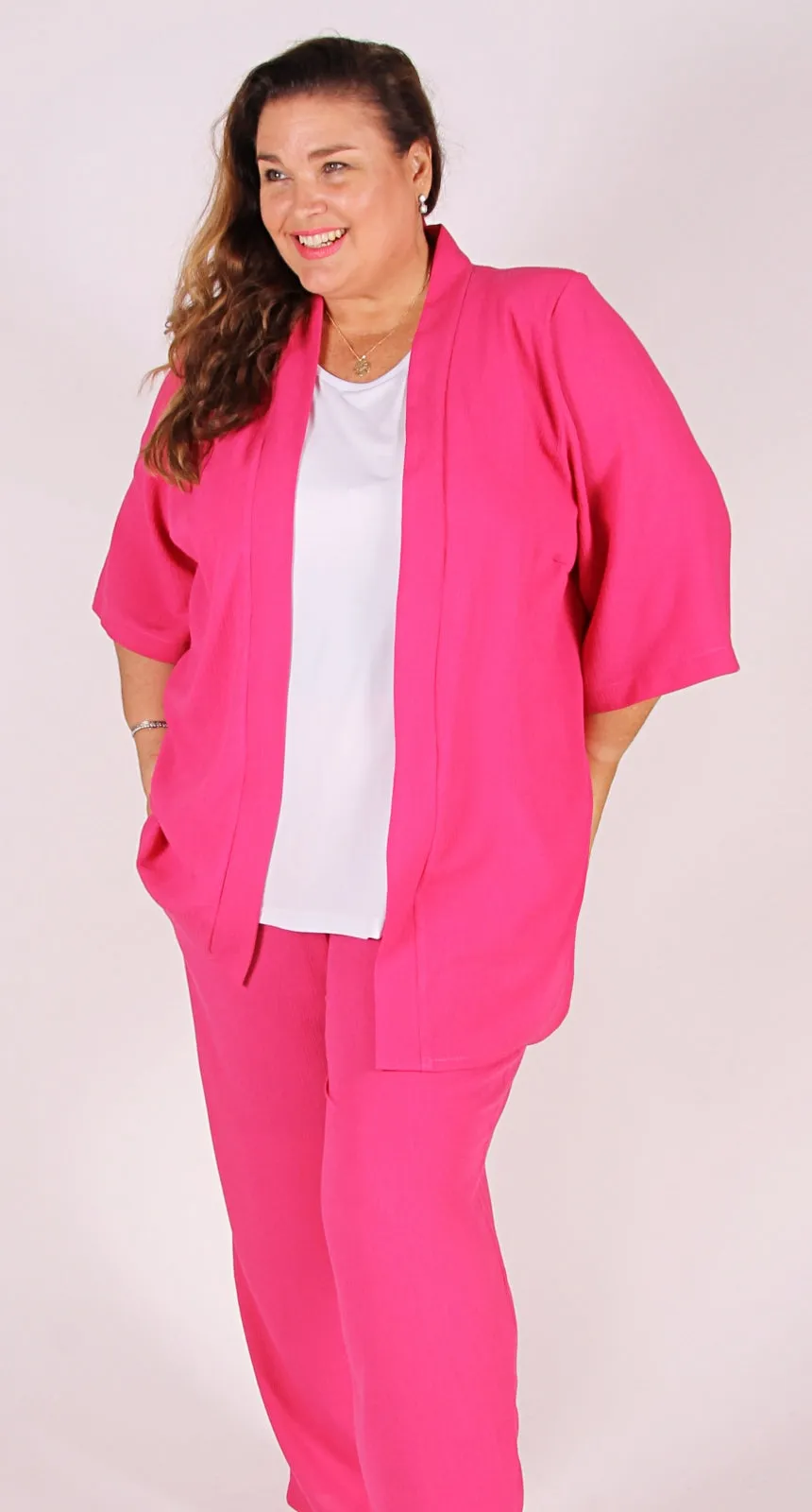 Relaxed Cut Pant Pink Crinkle