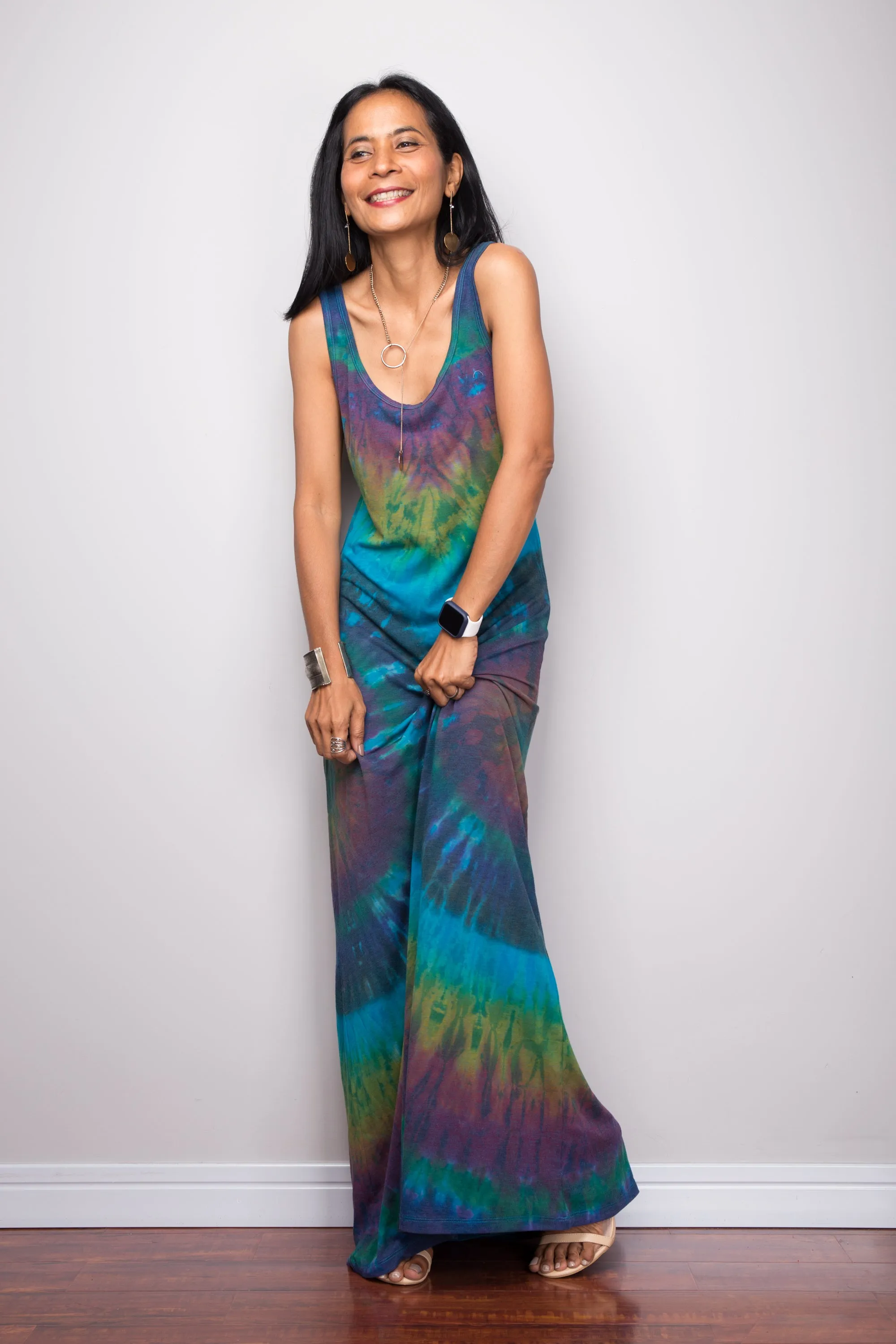 Sleeveless Tie dye dress