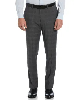 Slim Fit Deco Plaid Suit Pant