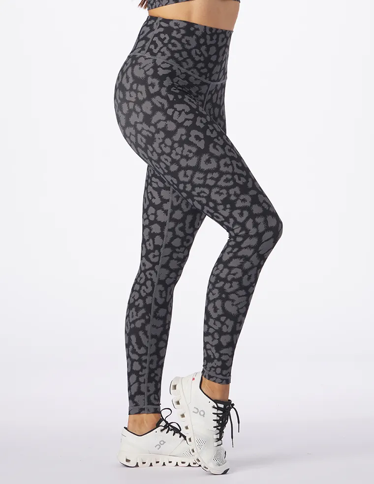 Sultry Legging Print: Black Leopard